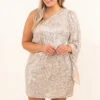 New Year's Eve Night Out Dress, Taupe