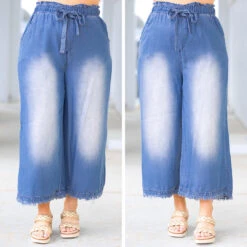 Light And Free Pants, Medium Denim -VogueBabe Store 10 620015d7 2dab 4807 b6bc d6ec9fc5434c