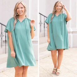 April Breezes Dress, Sage -VogueBabe Store 10 6786d290 97c8 4d7c a448 589ff782a350