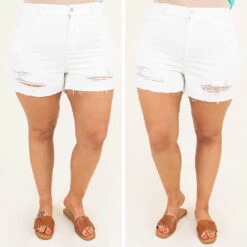 Sunset Surf Shorts, White -VogueBabe Store 10 bb66b1c6 8bb4 44b4 a573 b0d3eb6638b9
