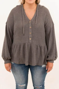 Carefully Styled Pullover, Charcoal -VogueBabe Store 11 1 18022