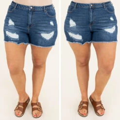 Never A Guessing Game Shorts, Blue -VogueBabe Store 11 defe3d73 09dc 4047 b026 9fc746239c32