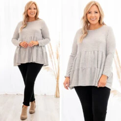 Stolen Hearts Top, Heather Gray -VogueBabe Store 11 fb931bd3 75de 4f0a 9fae 38e59a3ef94a