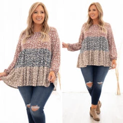 Following Sunshine Top, Brown Multi -VogueBabe Store 12 344dcc79 c3e3 493d 84b2 cf59ce86eca0