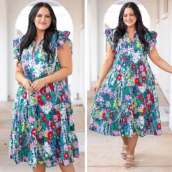 Choose To Shine Dress, Navy -VogueBabe Store 12 3a4655fe 50d2 4c84 9bfb 6ddc358aaa34