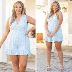 Tangled Up In Blue Romper, Baby Blue -VogueBabe Store 12 5b15457d 08a6 4a1c 921b 2f47b457dc0b