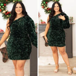 Strut Into The Room Dress, Hunter Green -VogueBabe Store 12 ac0d404e ffaf 43c1 b5ec 252f8256aedd