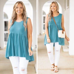 Summer Soiree Tank, Dusty Teal 13 Summer Soiree Tank, Dusty Teal -VogueBabe Store 12 e51d1321 604a 482a bb1d 44691ab6dfca