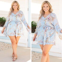 Twisted Memories Romper, Light Blue -VogueBabe Store 13 1af62868 e9b0 40ad b6aa 2be30ed85ebb