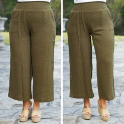 Free Flowin' Pants, Olive -VogueBabe Store 13 cc4b5e3f 75b0 42f0 a8a2 b0410a411c75