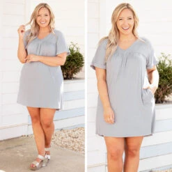 Warm In The City Dress, Silver -VogueBabe Store 13 dd94bd68 f2e4 4061 aad9 d2028d41e6ea
