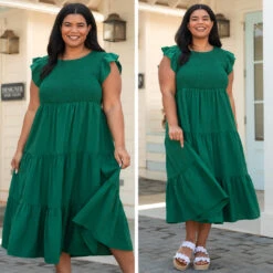 Our Sweet Memories Dress, Forest Green -VogueBabe Store 14 f1ddb2f0 c8d0 443c accf 226b1f0ab8e5