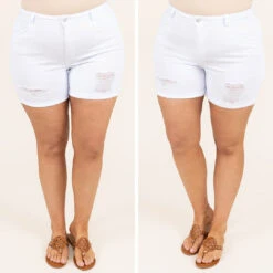 Simply Living Shorts, White -VogueBabe Store 15 788a01fb 0d3c 457f b3da 39318d426d29