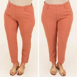 Ready To Go Pants, Clay -VogueBabe Store 18 6ba8693b de2b 4ffe 9225 44746c57bd7b