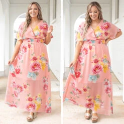 Sweet Laughter Dress, Coral Pink -VogueBabe Store 19 a9513f6d 44bb 4f5e a5a4 917aa4451bf7