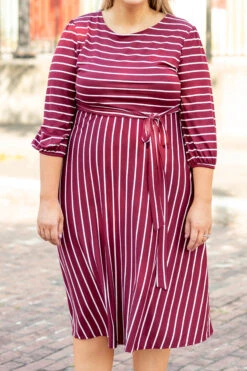 Holding Hands On The Boardwalk Dress, Wine -VogueBabe Store 1B7A7226 Edit
