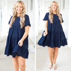Dress Me Please Dress, Navy -VogueBabe Store 1 03cec05d 6815 4b46 aee5 b5c1c24bf69e