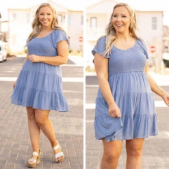Brunch Party Dress, Denim -VogueBabe Store 1 18fe43f4 9957 42a5 a320 217fa6a2c067