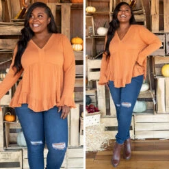 Happier Together Top, Rust -VogueBabe Store 1 3b734e43 8cbb 43b9 8db1 f1c635e33660