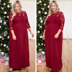 Looking Elegant Maxi Dress, Burgundy -VogueBabe Store 1 5e8a9aac 153b 417f 9758 d9f1583eb8ea