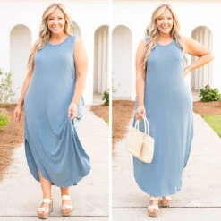 But First Wine Maxi Dress, Blue Grey -VogueBabe Store 1 6b190d80 2655 4fe7 9640 f7d57c3f81fb