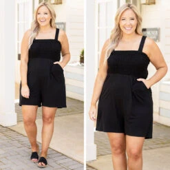 Adventures Ahead Romper, Black -VogueBabe Store 1 95595f85 5162 4557 b90e 7607a93de5fe