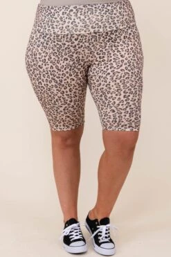 Killin’ It Biker Shorts, Taupe -VogueBabe Store 2 22Kim 058