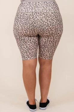 Killin’ It Biker Shorts, Taupe -VogueBabe Store 2 22Kim 059