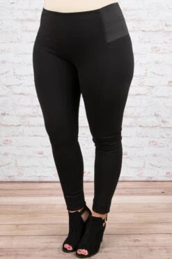 Be Brave Pants, Black -VogueBabe Store 20170928 SOL 7684