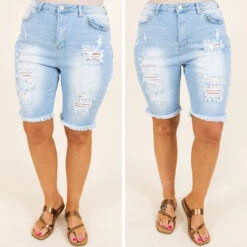 Saturday Sun Shorts, Light Wash -VogueBabe Store 24 0c95cbef 52ce 462f a367 f93254755f17