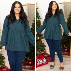 Catch The Vibe Top, Hunter Green -VogueBabe Store 2 97fcd9ce 50a1 44da 8cc4 05d0b090628e