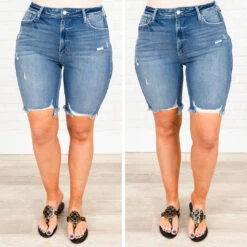 Always Adoring You Shorts, Light Wash -VogueBabe Store 2 cb02429e 1c31 4a38 8f48 0d6d61d514aa