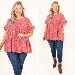 Coffee By Candlelight Top, Red -VogueBabe Store 2 cbf1ee40 5506 4320 8447 f421a0914a3a