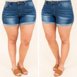 Time For Summer Shorts, Medium Wash -VogueBabe Store 3.18 12