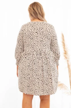 Animal Power Dress, Taupe -VogueBabe Store 373A4927