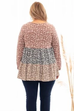 Following Sunshine Top, Brown Multi -VogueBabe Store 373A5148