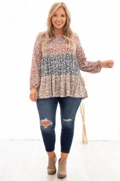 Following Sunshine Top, Brown Multi -VogueBabe Store 373A5151 c22c75c8 97eb 4d40 9daf 83f8bd0a9624