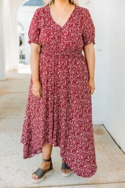 This Love I Found Maxi Dress, Red -VogueBabe Store 373A6156