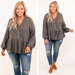 Carefully Styled Pullover, Charcoal -VogueBabe Store 3 66e3b58c c195 4a24 a6f4 64115882464d