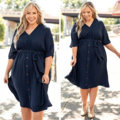 Hopelessly Yours Dress, Navy -VogueBabe Store 3 84023ab7 78fb 4529 9372 6e1ac2b3ee42