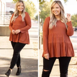 Broken Bells Top, Rust -VogueBabe Store 3 886eaf75 2e9a 4e7b 9c66 2818315f0bd6