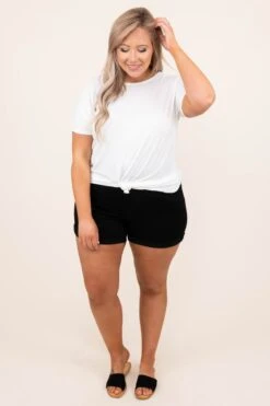 Let's Get Loud Shorts, Black -VogueBabe Store 4 6 4785