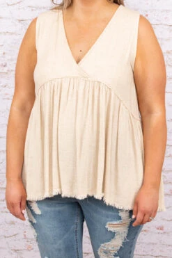 Wonder Always Top, Natural -VogueBabe Store 4 6 4857