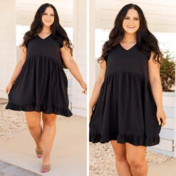 Cozy Cabana Dress, Black -VogueBabe Store 4 4b9b0996 d520 4410 baf0 39d3836e61e3