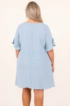 Moments In The Sun Dress, Sky Blue -VogueBabe Store 5 14 9163