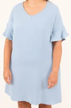 Moments In The Sun Dress, Sky Blue -VogueBabe Store 5 14 9164