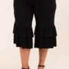 Sass And Flare Capris, Black -VogueBabe Store 5 25 9864
