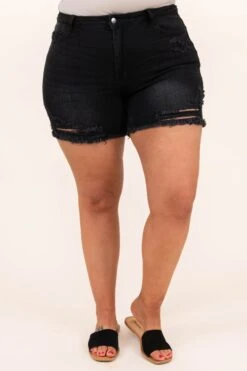 Destiny Awaits Shorts, Black -VogueBabe Store 5 6 8479