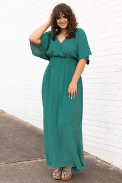 Feeling Good Maxi Dress, Jade -VogueBabe Store 5E1A1240