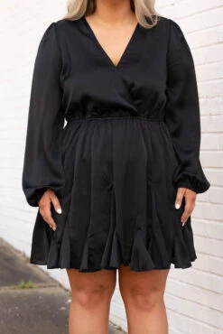 How Are You Doing Dress, Black -VogueBabe Store 5E1A1481